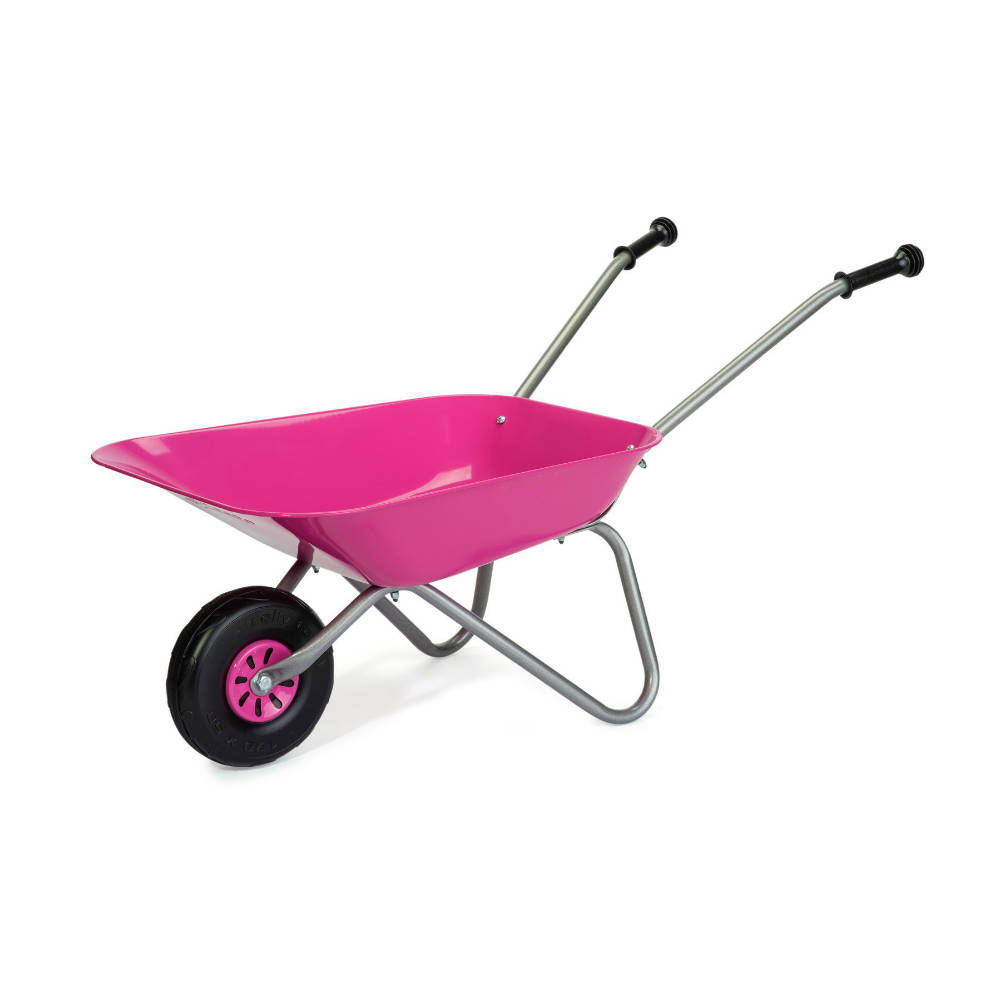 childrens pink wheelbarrow